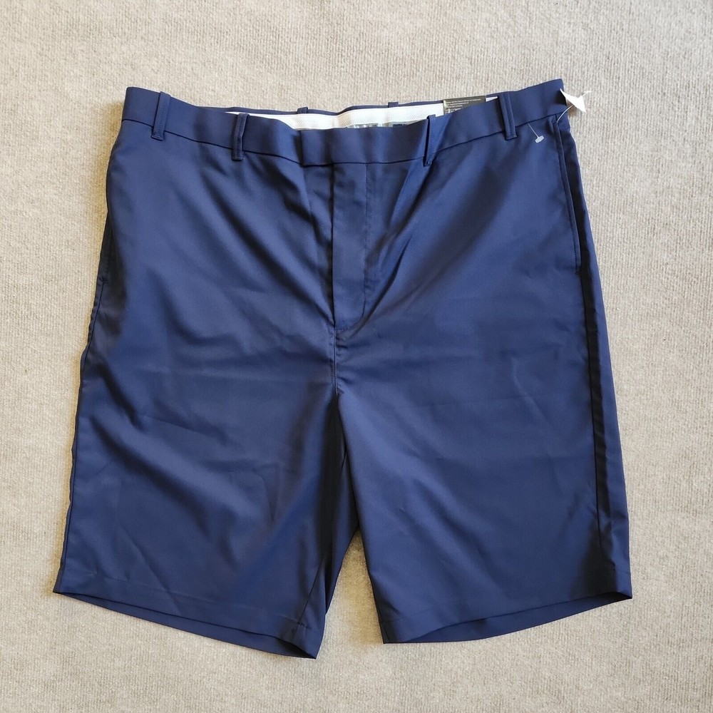 Callaway Blue Flat Front Shorts with Classic Style